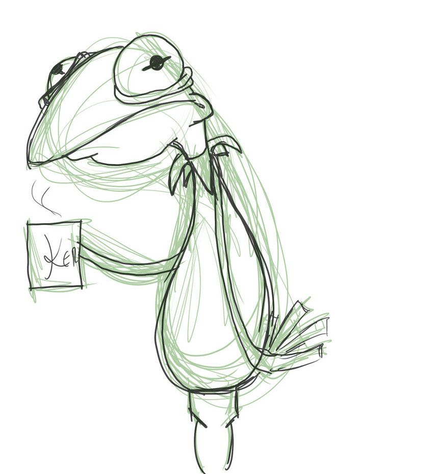 859x930 Frog Drawings - Kermit The Frog Drawing