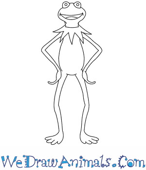 300x350 How To Draw Kermit The Frog - Kermit The Frog Drawing