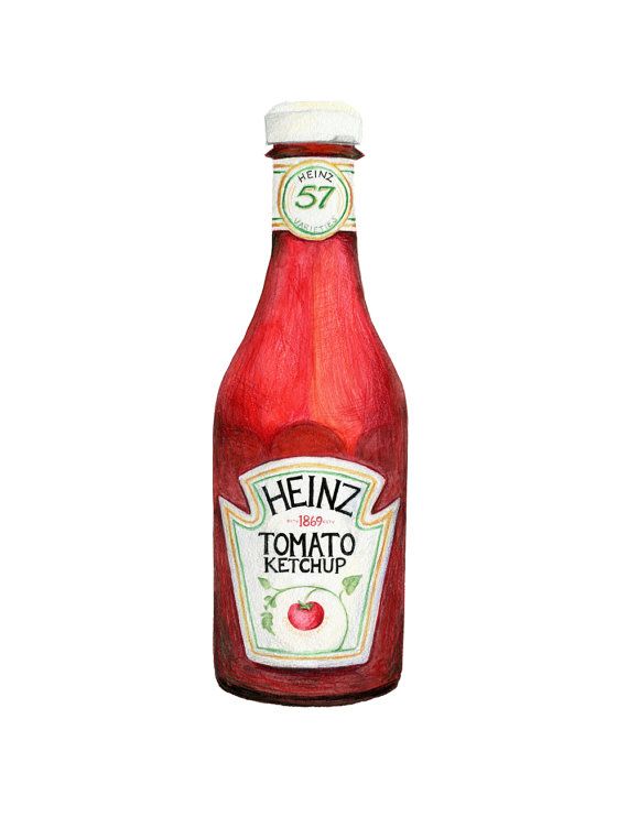 570x752 heinz tomato ketchup illustration d'archivage de - Ketchup Drawing