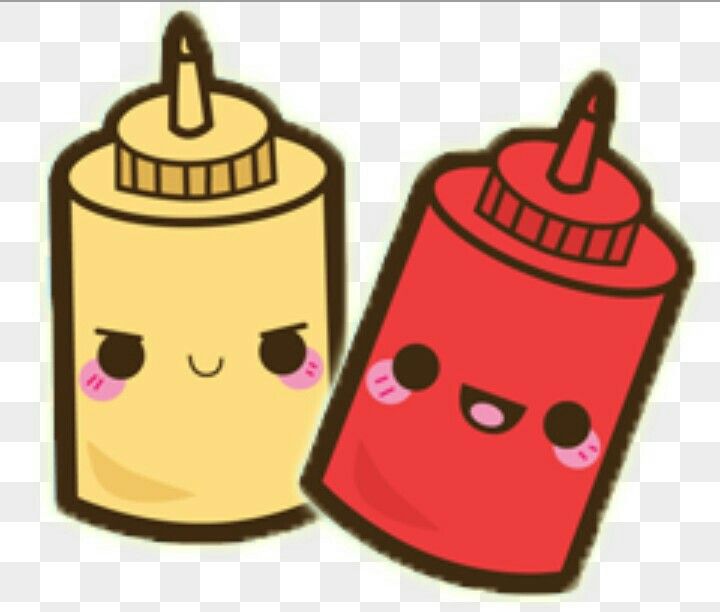 720x612 ketchup and mustard kawaii drawing i should try kawaii - Ketchup Drawing