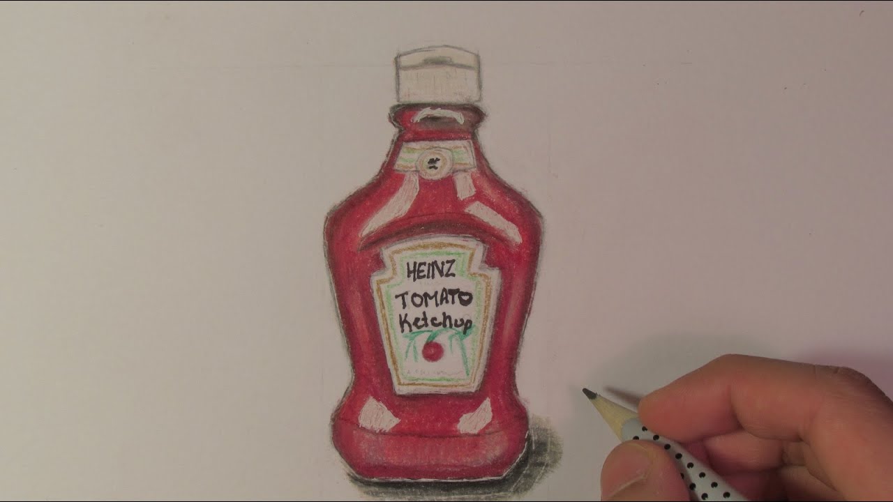 1280x720 realistic ketchup bottle - Ketchup Drawing