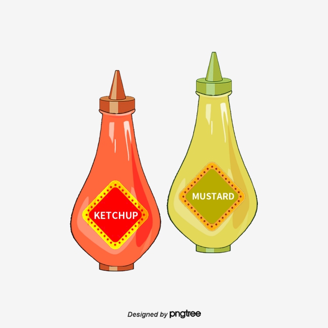 640x640 vector tomato paste, ketchup, cartoon hand drawing, decorative - Ketchup Drawing