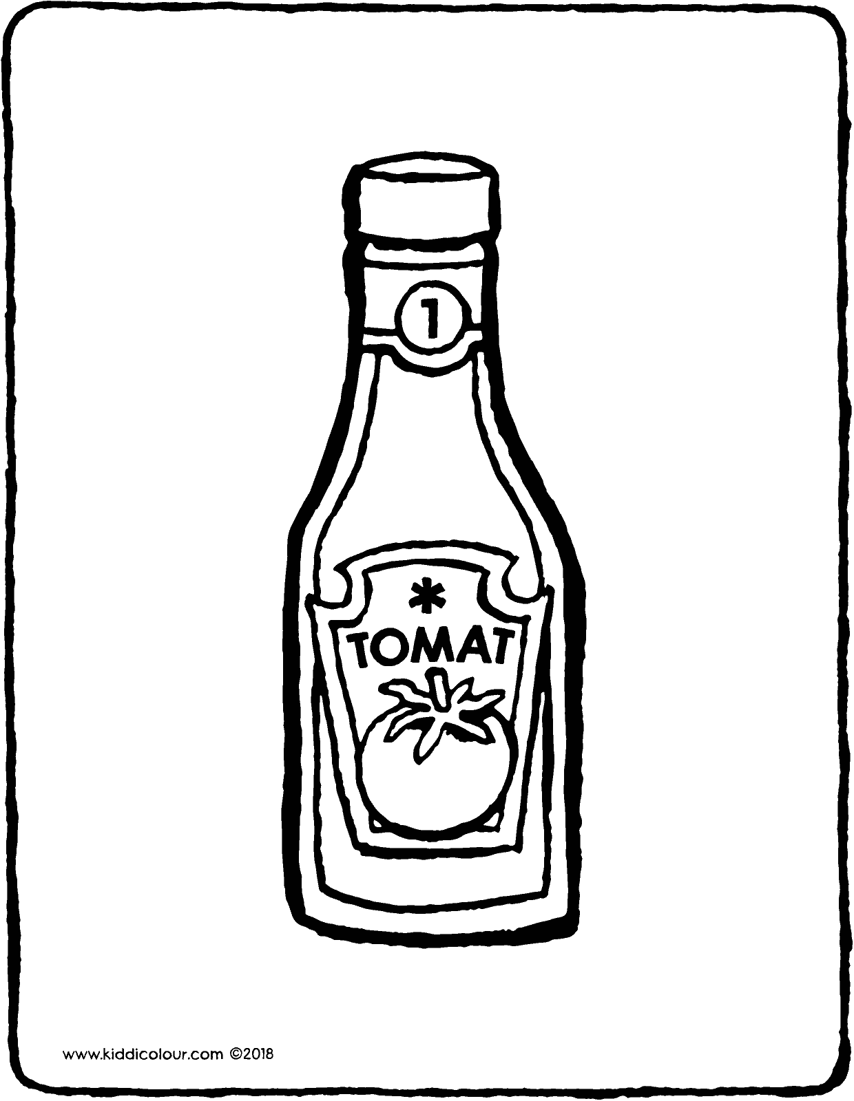 1240x1600 a bottle of ketchup - Ketchup Drawing