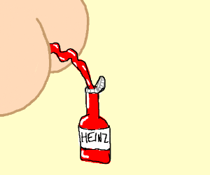 300x250 ass ketchup drawing - Ketchup Drawing