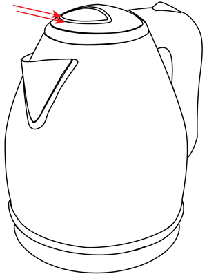 300x401 free kettle clipart line drawing, download free clip art - Kettle Drawing