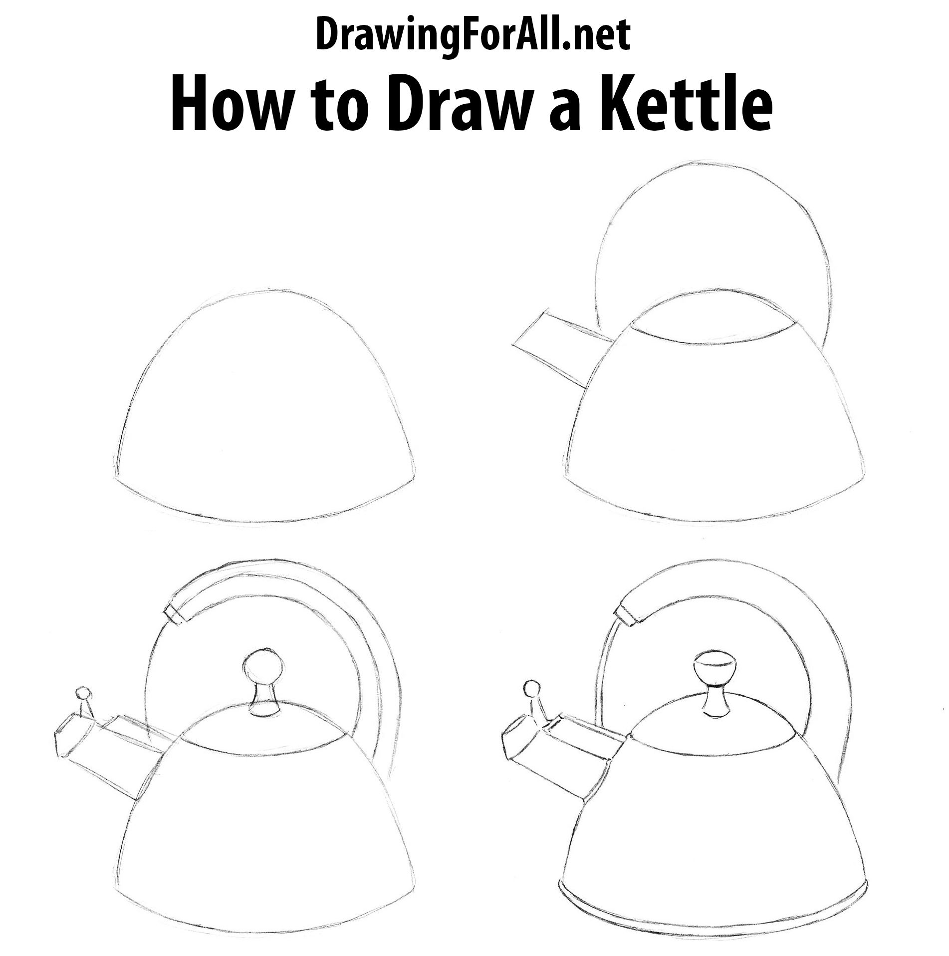 1902x1917 how to draw a kettle stay curious drawings, drawing sketches - Kettle Drawing