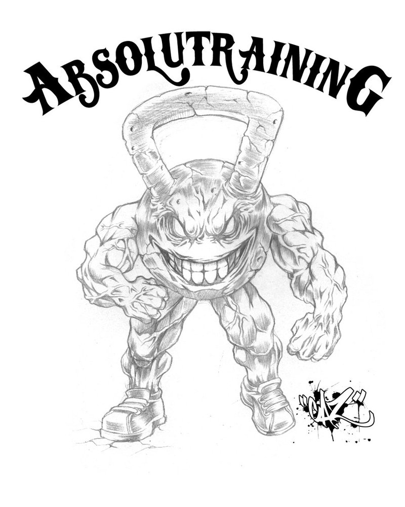 800x1000 Kettlebell Drawing - Kettlebell Drawing