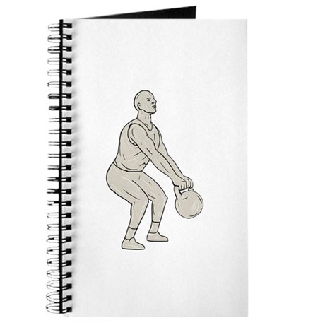 460x460 Kettlebell Workout Notebooks - Kettlebell Drawing