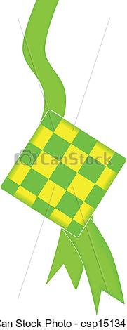 181x470 ketupat, isolated on white - Ketupat Drawing