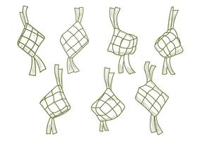 286x200 ketupat free vector art - Ketupat Drawing