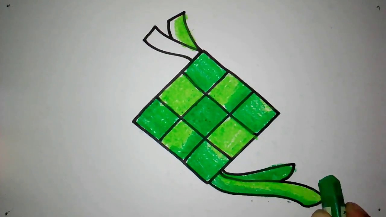 1280x720 cara menggambar ketupat untuk anak tk - Ketupat Drawing