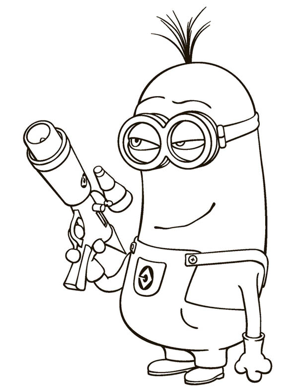 600x781 kevin minions drawing sketch drawing skill - Kevin Drawing