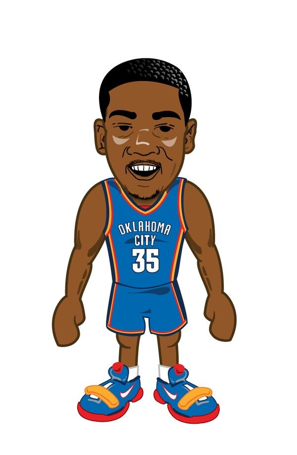 600x920 kd in cartoon kevin durant, drawing wallpaper, bart simpson - Kevin Durant Drawing