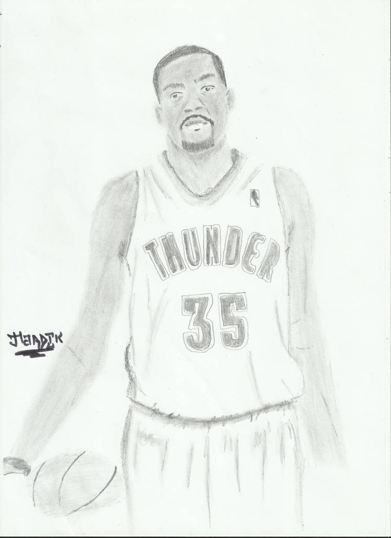 762x1049 nba kevin durant sketch - Kevin Durant Drawing