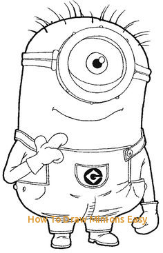 236x367 How To Draw Minions Easy Step Step How To Draw Kevin - Kevin The Minion Drawing