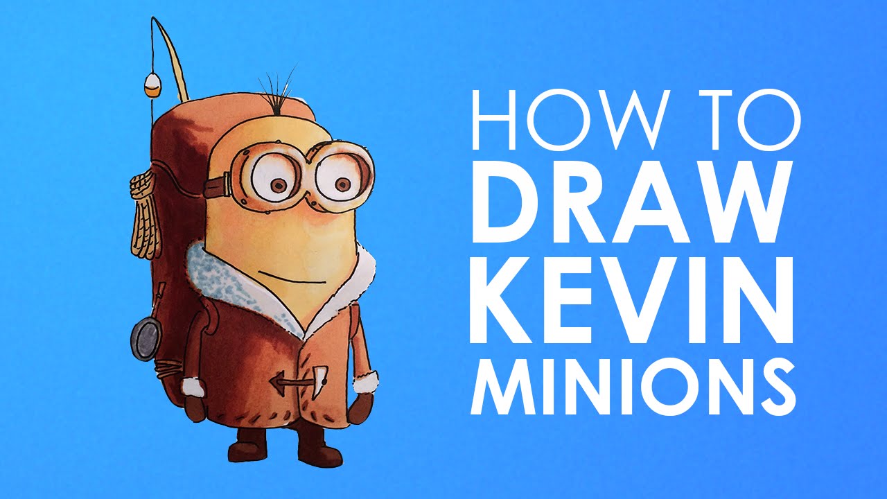 1280x720 How To Draw Kevin Minion From Minions Easy Step - Kevin The Minion Drawing