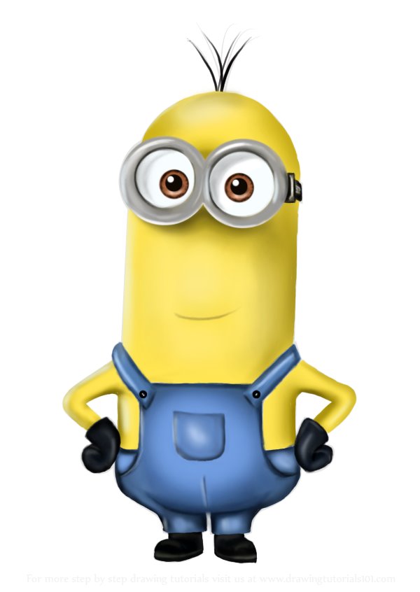 600x846 Learn How To Draw Kevin From Minions - Kevin The Minion Drawing