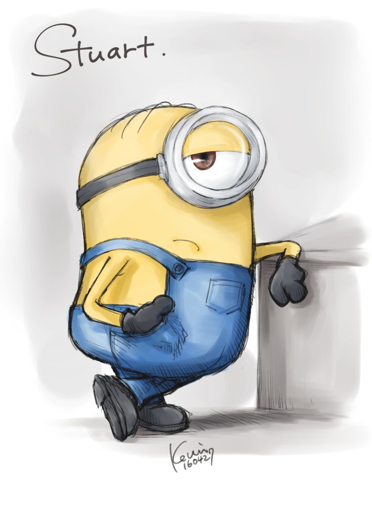 752x1063 stuart the minion - Kevin The Minion Drawing