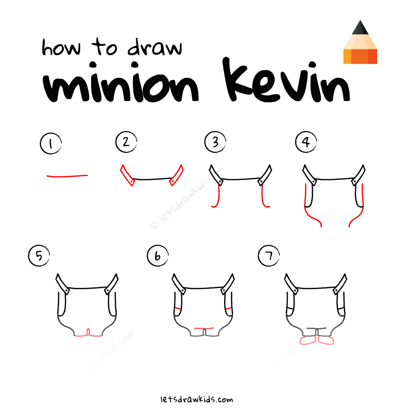 798x836 How To Draw Minion Kevin - Kevin The Minion Drawing