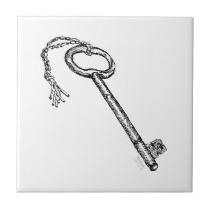 307x307 vintage skeleton key drawing home furnishings pet - Key Drawing