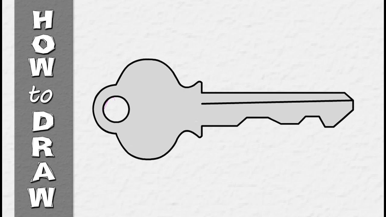 1280x720 Kids Drawing Tutorial How To Draw A Key Drawings For Kids - Key Drawing