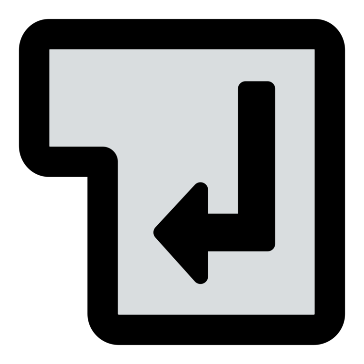 750x750 Computer Keyboard Enter Key Computer Icons Drawing Download Cc0 - Key Line Drawing