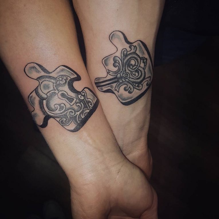 765x765 Best Lock And Key Tattoos - Key Tattoo Drawing