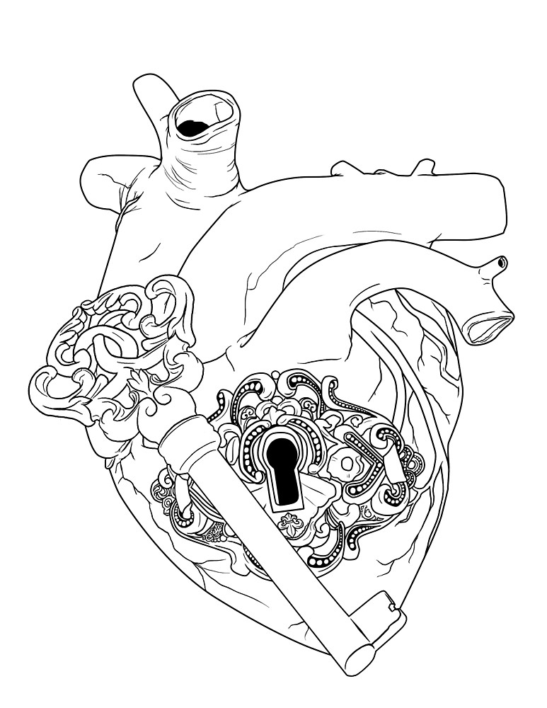 773x1000 Key To My Heart - Key To My Heart Drawing
