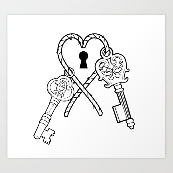 Key To My Heart Drawing at Explore collection of