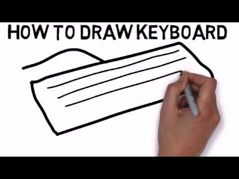 480x360 How To Draw Keyboard - Keyboard Drawing