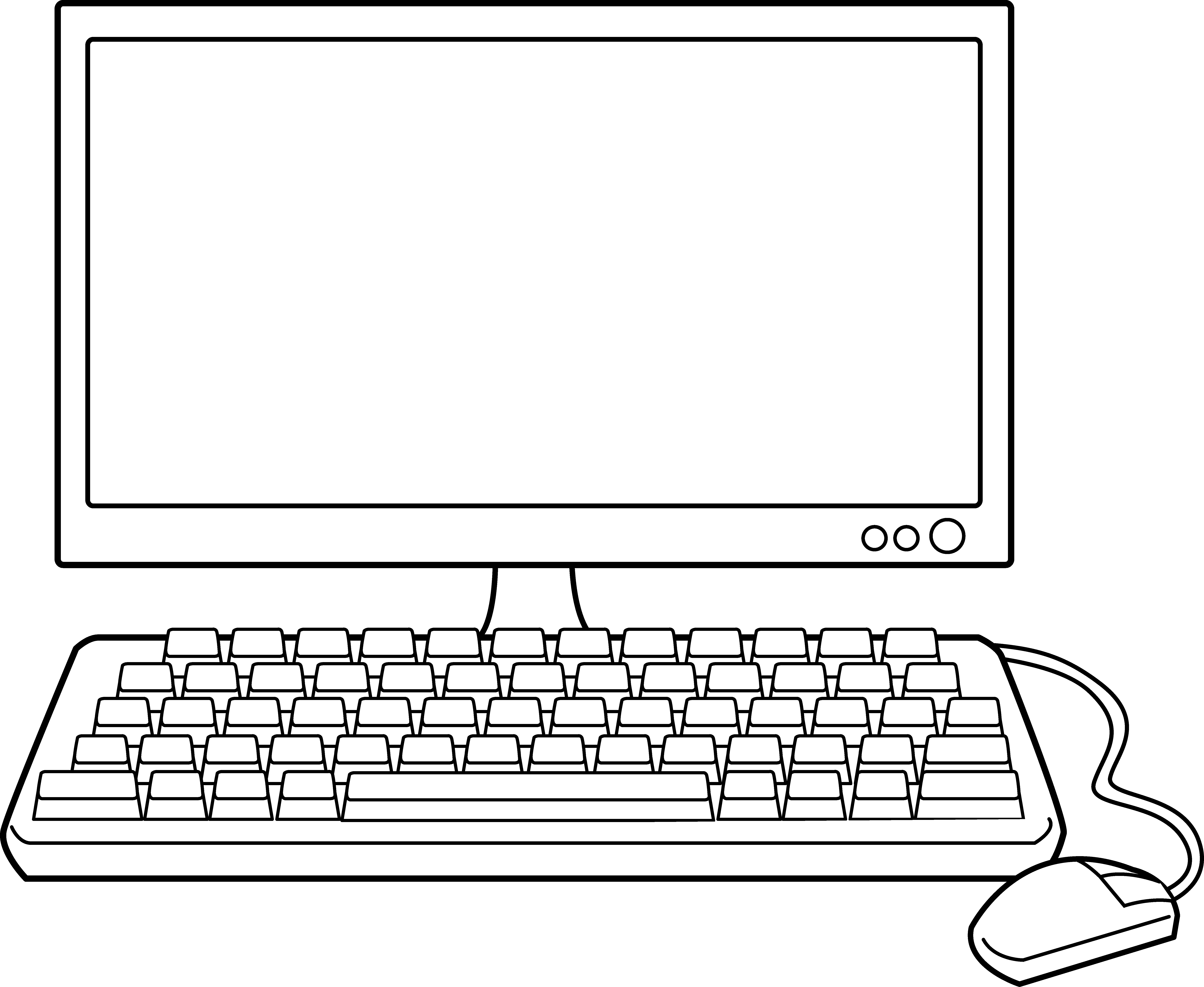 7241x5936 Desktop Drawing Computer Keyboard Transparent Png Clipart Free - Keyboard Drawing Images