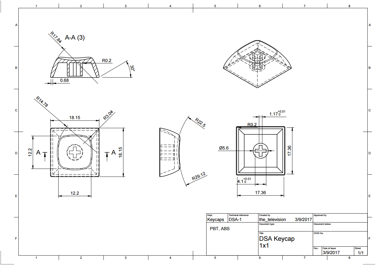1271x897 Keycap Technical Drawing - Keyboard Drawing Images