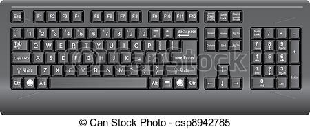 450x187 Computer Keyboard Picture Royalty Free Library - Keyboard Drawing Pictures