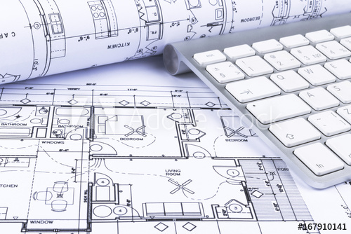 500x334 Architectural Blueprints Drawings Of The Modern House - Keyboard Drawing Pictures