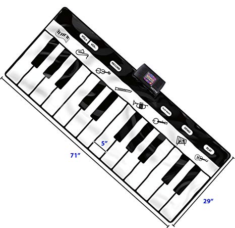 466x451 click n' play gigantic keyboard play mat, keys - Keyboard Line Drawing