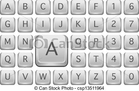 450x297 Keyboard Alphabet And Numbers Illustrations And Clip Art - Keyboard Line Drawing