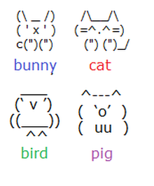 220x265 Just Made Some Cute Keyboard Animals And Wanted To Share My - Keyboard Symbol Drawings
