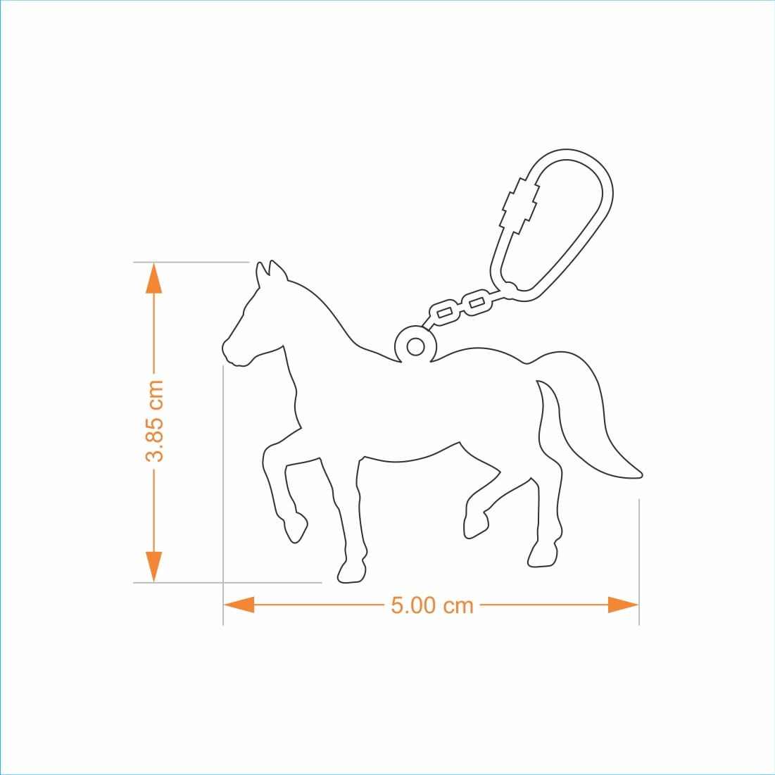 1101x1101 Keychain Brass - Keychain Drawing