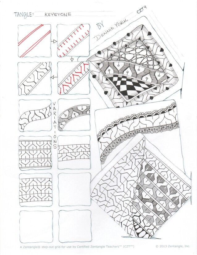 638x825 keystone zentangle patterns in zentangle - Keystone Drawing