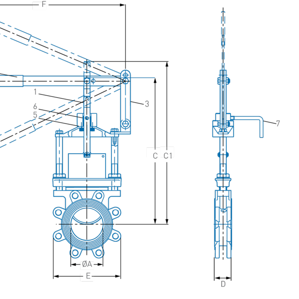 1024x1024 Keystone Figure Knife Gate Valves Emerson Us - Keystone Drawing
