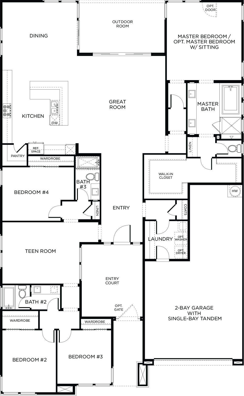 1024x1662 Keystone Floor Plan Beds, Baths Las Vegas - Keystone Drawing