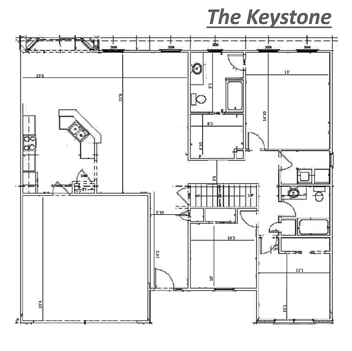 700x698 Tinnin Homes - Keystone Drawing