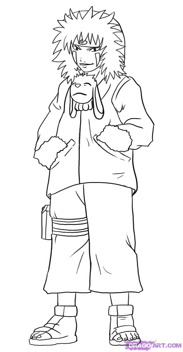 619x1189 How To Draw Kiba, Step - Kiba Drawing