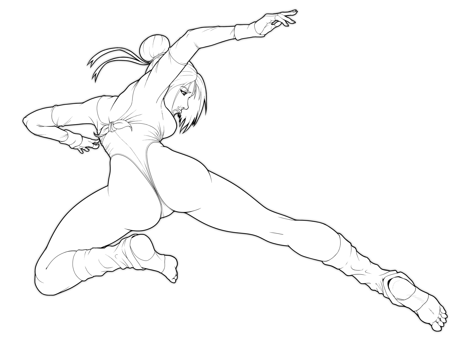1600x1204 Fighting Drawing Kick For Free Download - Kick Drawing