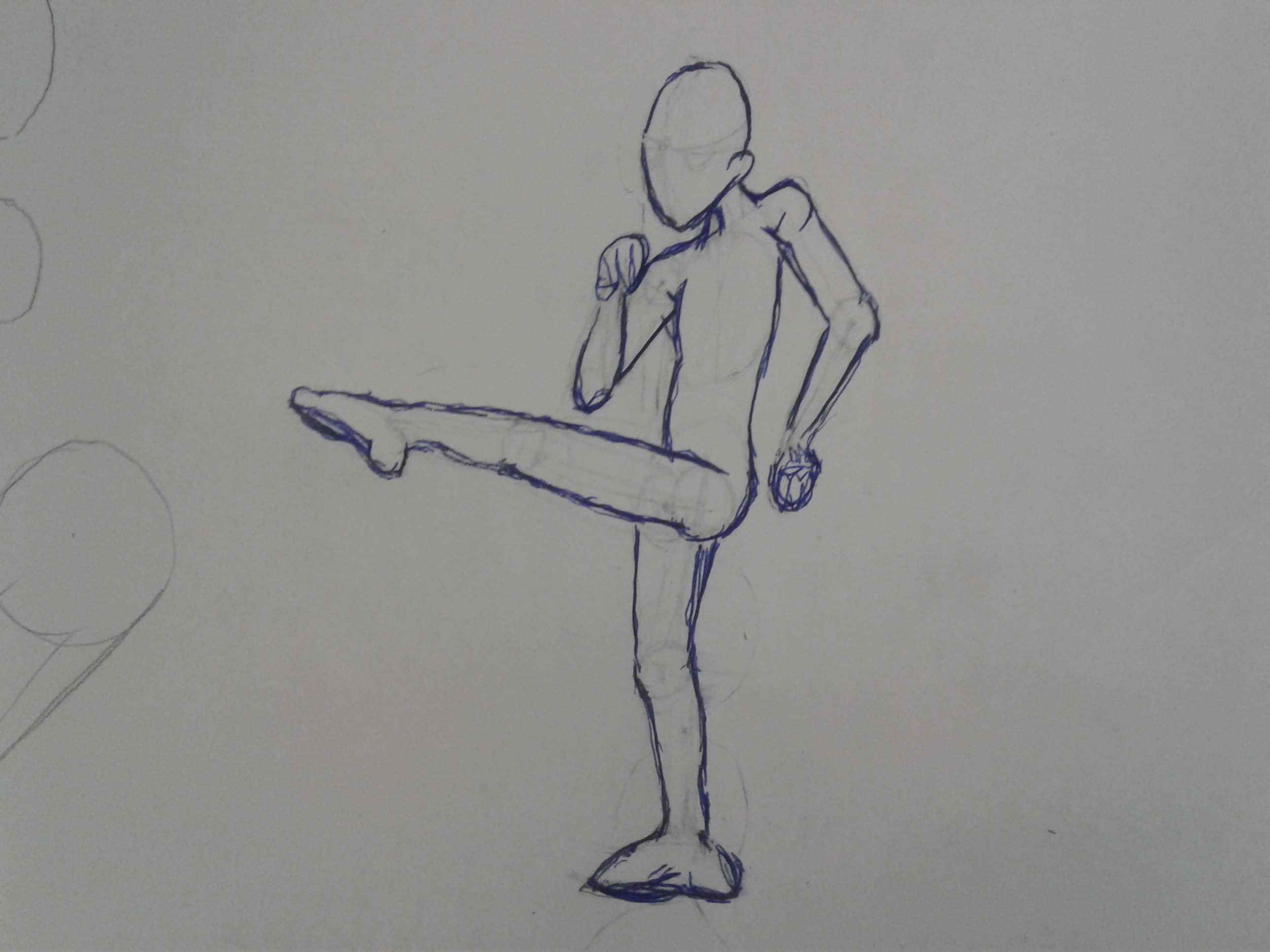 2576x1932 jessica's kickboxing skeleton - Kickboxing Drawing