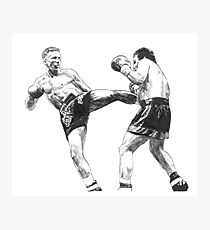 210x230 Kickboxing Drawing Photographic Prints Redbubble - Kickboxing Drawing