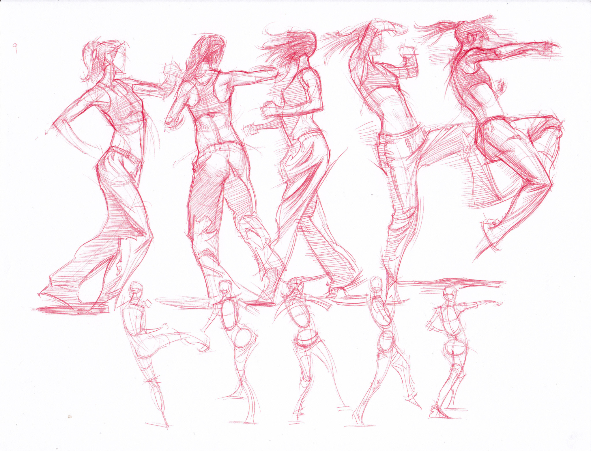 2048x1562 Kickboxing Studies - Kickboxing Drawing