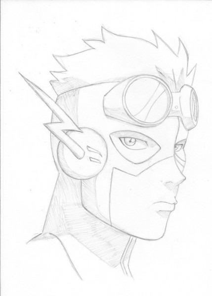 429x600 Kid Flash Drawing - Kid Flash Drawing