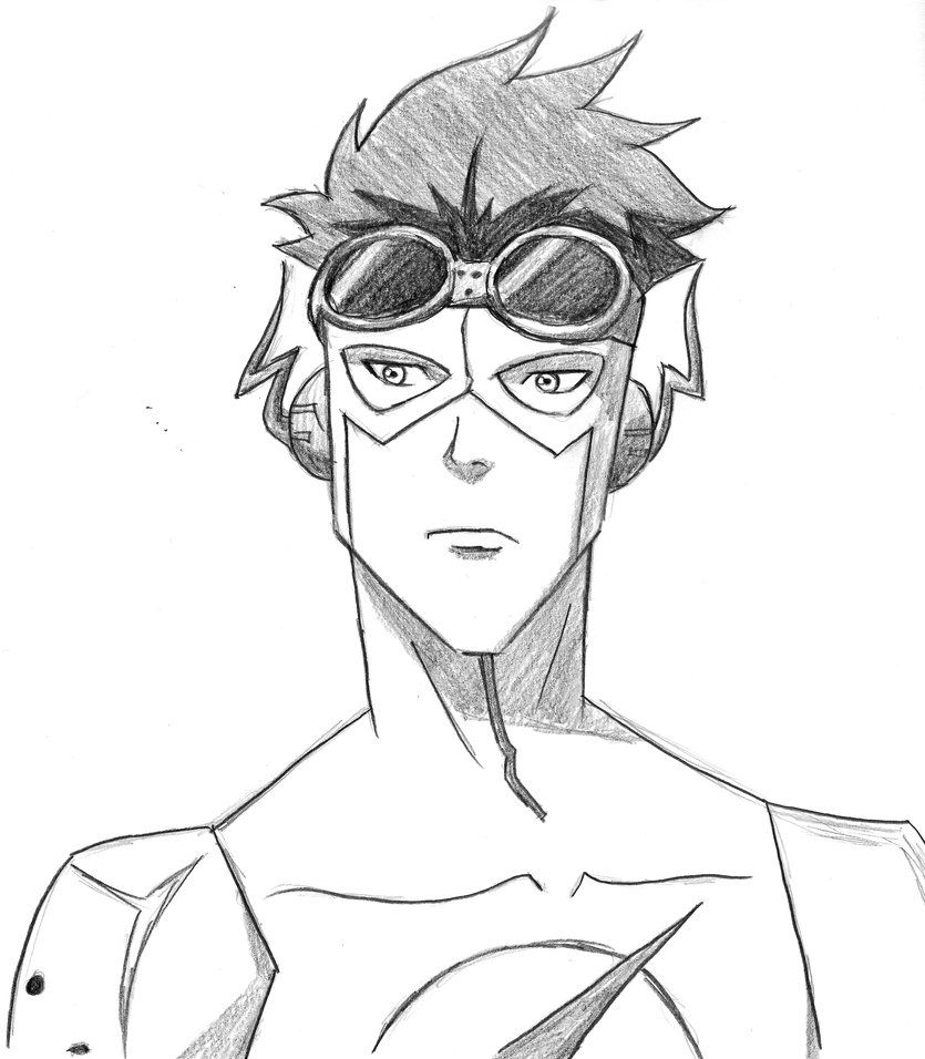 835x956 Kid Flash Yj - Kid Flash Drawing