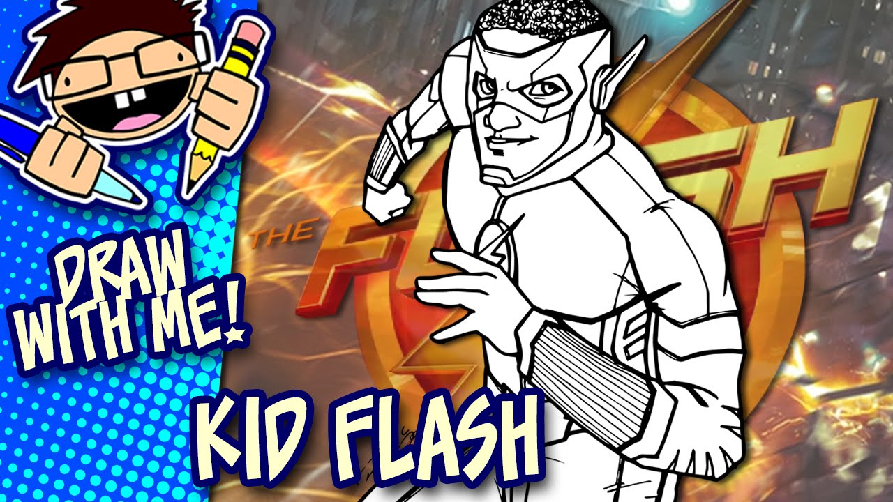 1280x720 Let's Draw Kid Flash - Kid Flash Drawing